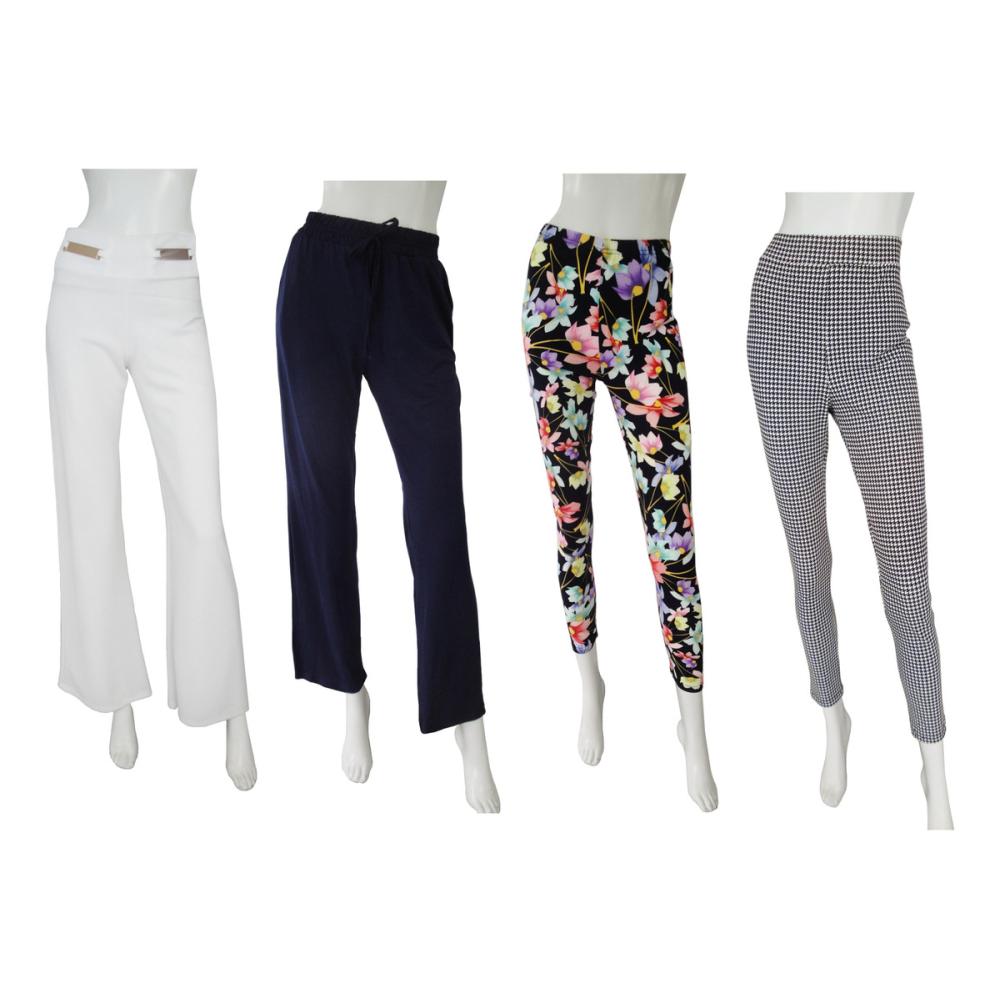 Lote Paca Surtida Ropa De Dama Pantalones 4 Piezas 