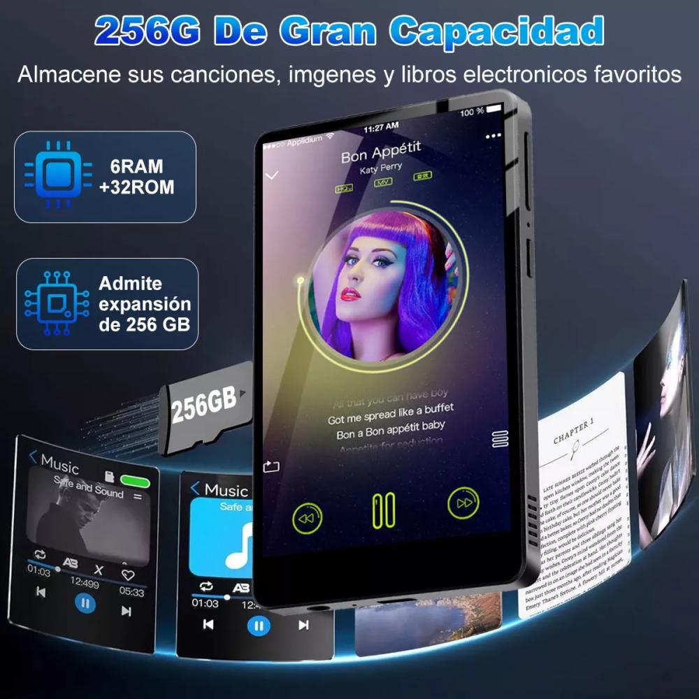 Reproductor Música Mp4 Mp3 Wifi Bluetooth Spotify Tácti 32g