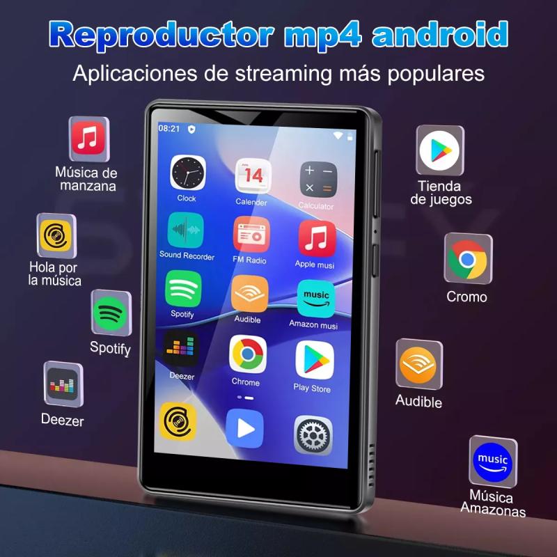 Reproductor Música Mp4 Mp3 Wifi Bluetooth Spotify Tácti 32g