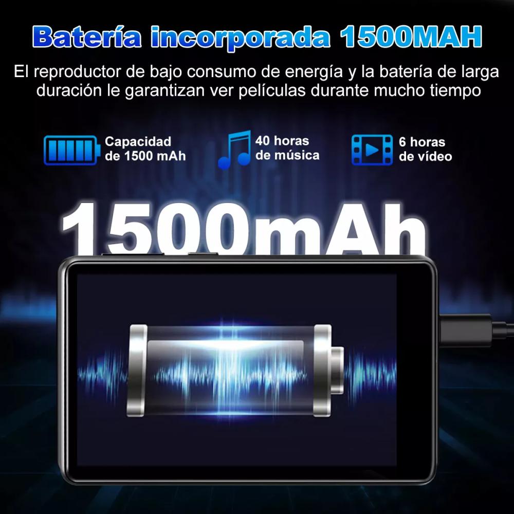 Reproductor Música Mp4 Mp3 Wifi Bluetooth Spotify Tácti 32g