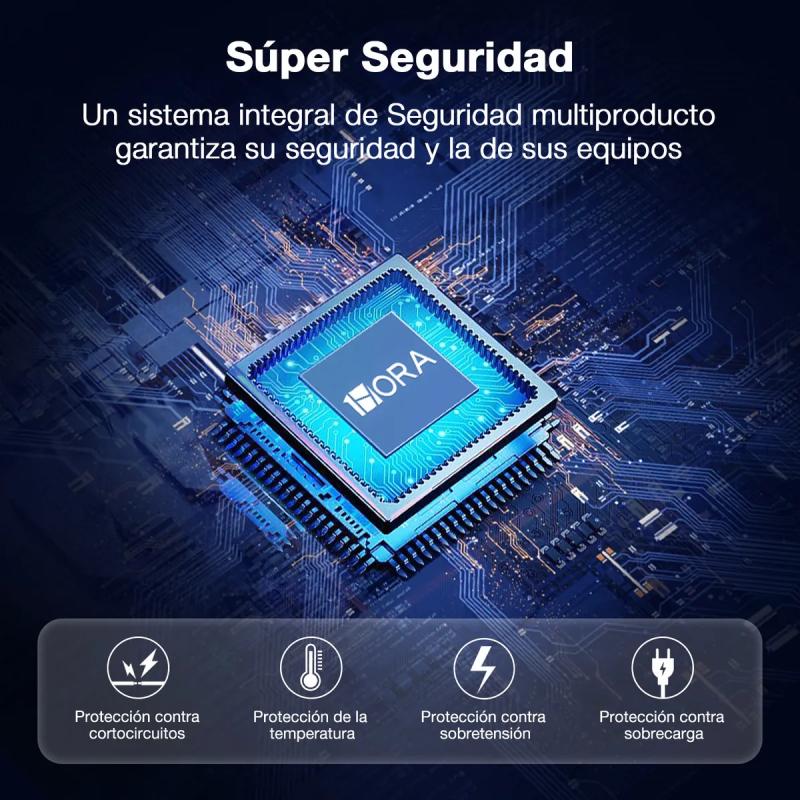 Power Bank Batería Portátil Carga Rápida 10000mah 1hora Negro Con 4 Cables Micro Usb / V8 Ip Tipo C