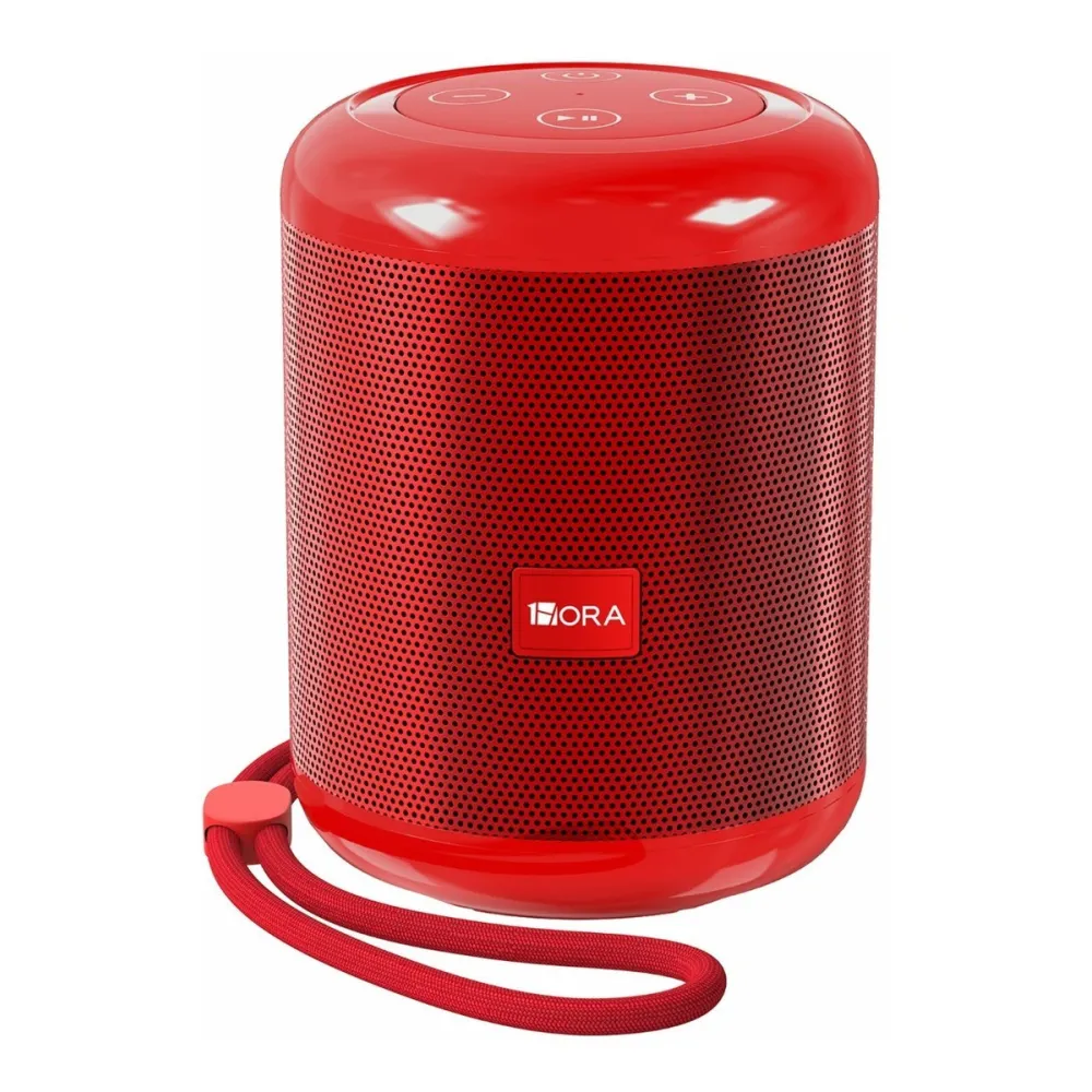 Bocina 1Hora BOC062 portátil con bluetooth roja