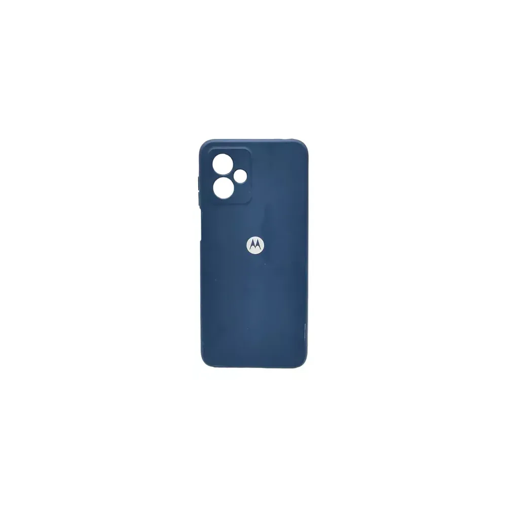 Case Logo Motorola Silicon Microfibra Funda Protector