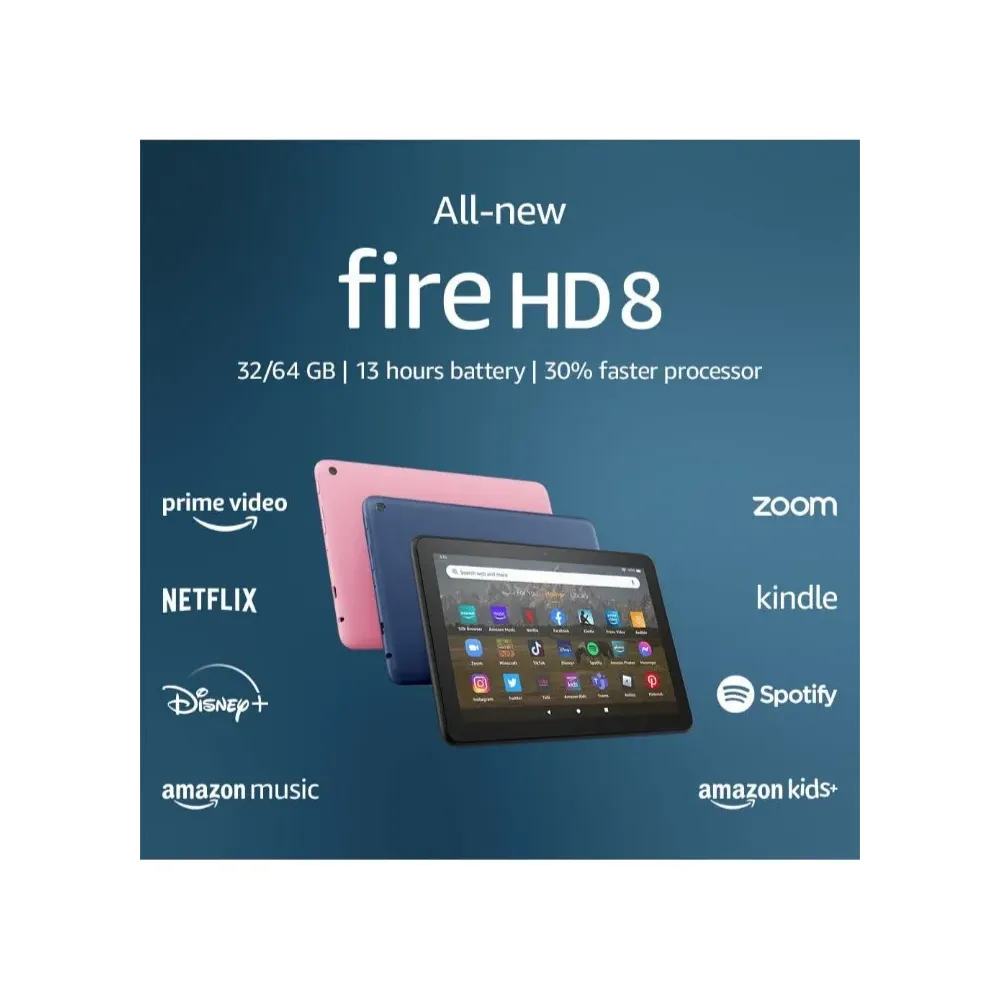 Tablet Amazon Fire HD 8 2020 KFONWI 8" 32GB black y 2GB de memoria RAM