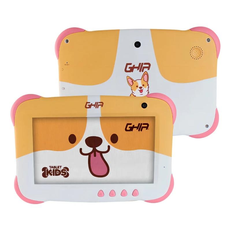 Tablet Para Niños Ghia 7 Pulgadas A50 Quadcore 1gb Ram 16gb Almacenamiento 2camaras Wifi De Perrito Kids