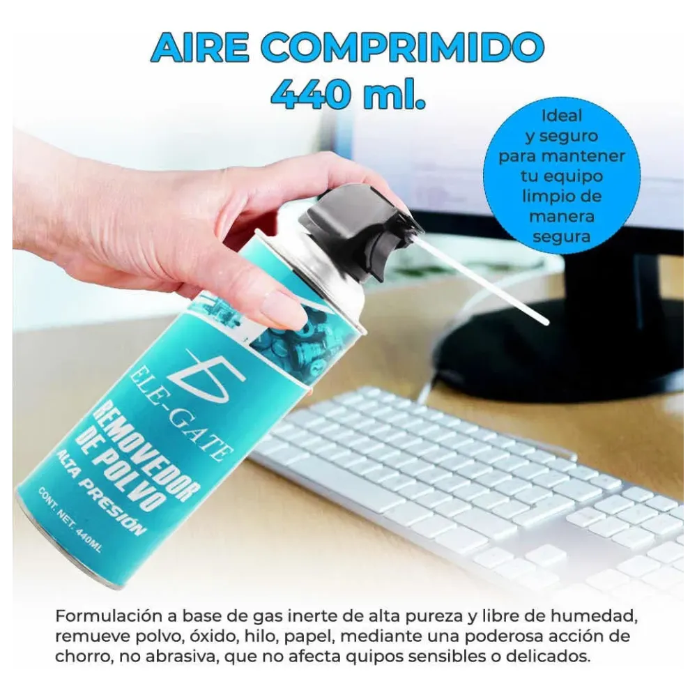 Aire Comprimido Limpieza Mantenimiento Pc Removedor Polvo Pz
