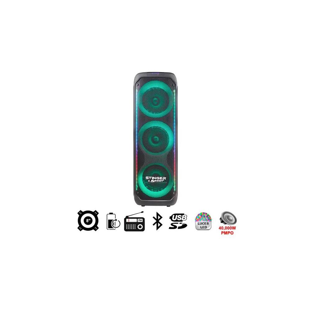 Bafle Amplificado Fussion 8X3 Pulgadas Bluetooth PBS-8X3001