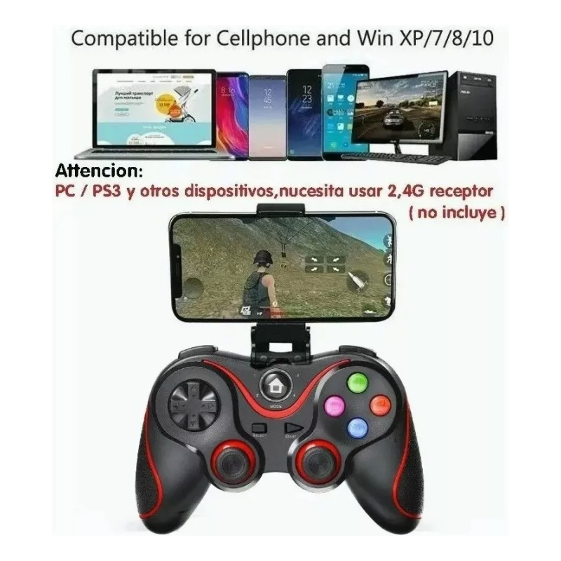 Control X3 Bluetooth Gamepad Con Soporte| Pc | Android | Ios