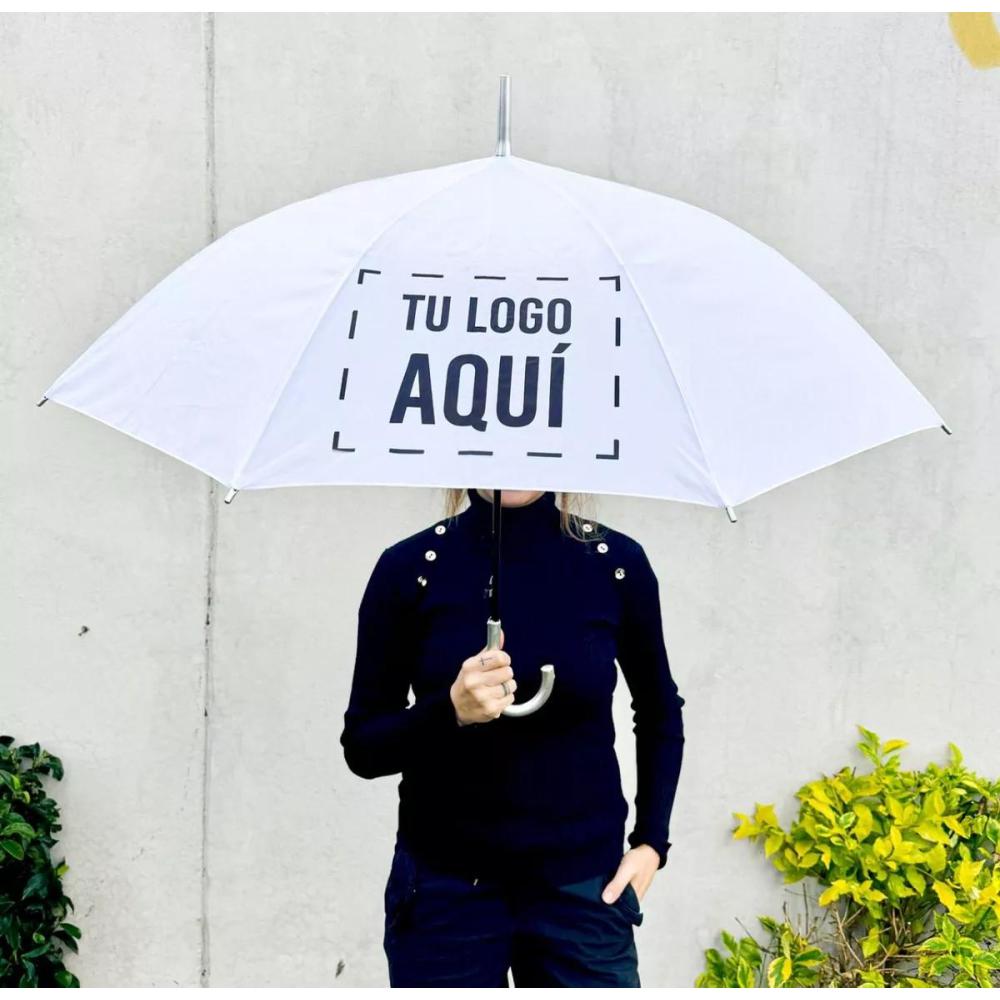 Paraguas personalizado blanco