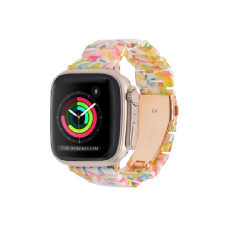 Extensible acrilico-tornasol azul 45/49mm correa apple watch