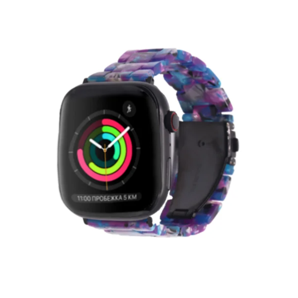 Extensible acrilico-tornasol azul 45/49mm correa apple watch