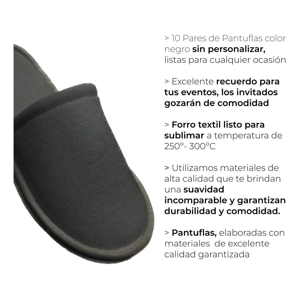10 Pares Pantuflas Negras Boda Y Xv Para Imprimir O Sublimar