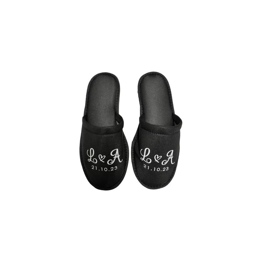 10 Pares Pantuflas Negras Boda Y Xv Para Imprimir O Sublimar | Meses sin interés