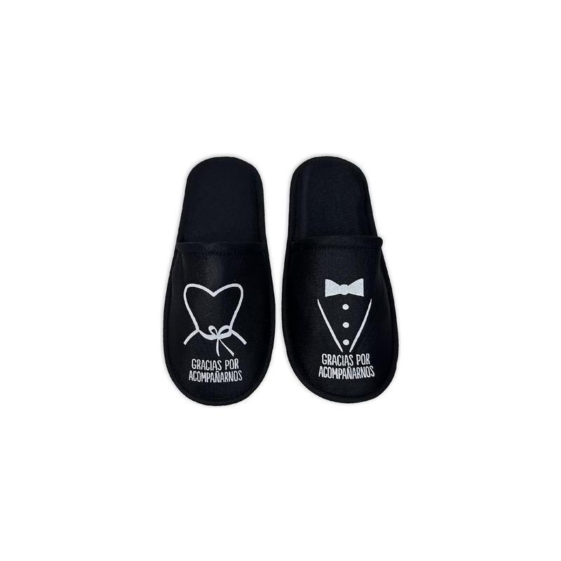 10 Pares Pantuflas Negras Boda Y Xv Para Imprimir O Sublimar | Meses sin interés