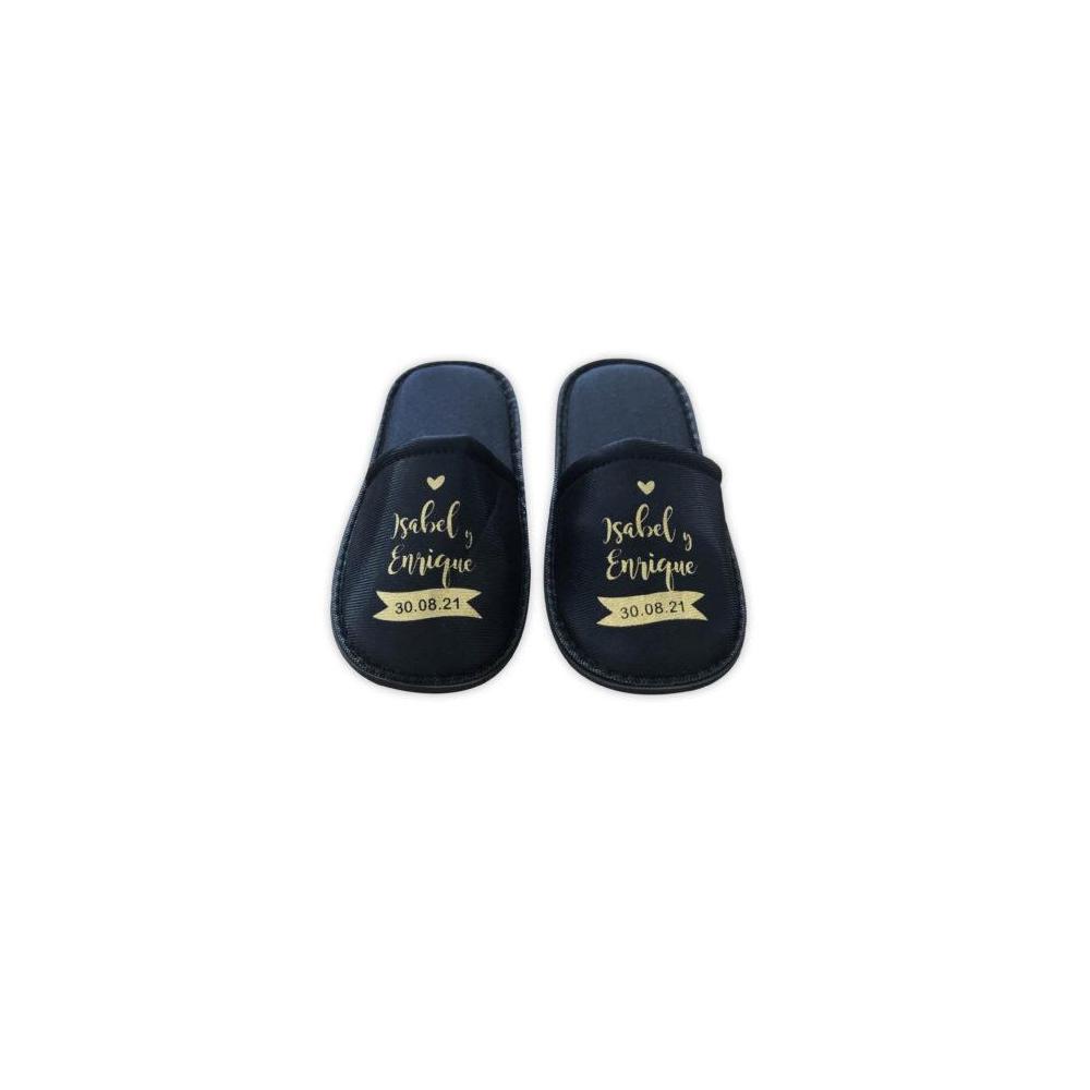 10 Pares Pantuflas Negras Boda Y Xv Para Imprimir O Sublimar | Meses sin interés