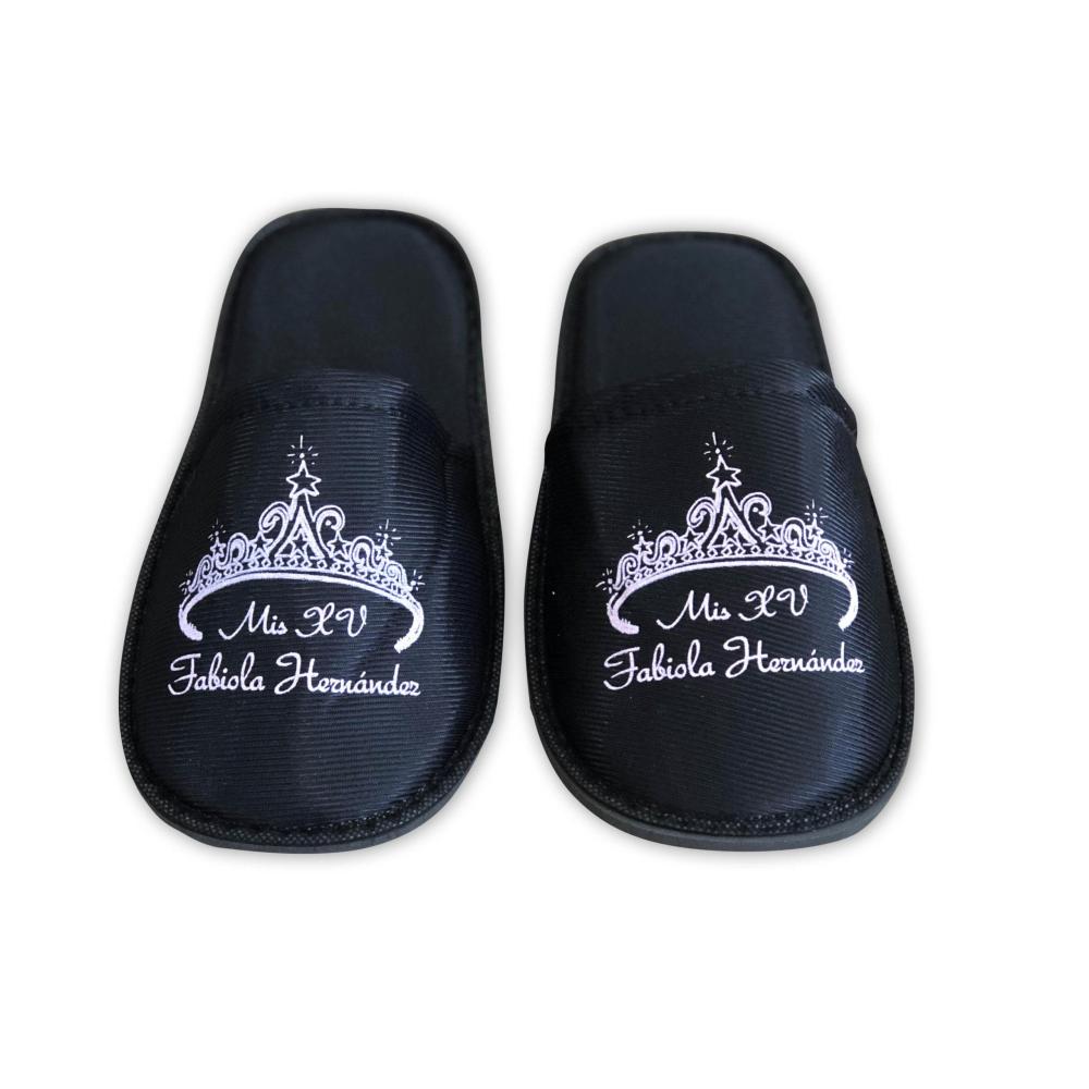 10 Pares Pantuflas Negras Boda Y Xv Para Imprimir O Sublimar | Meses sin interés