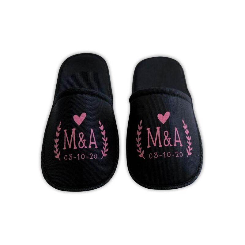 10 Pares Pantuflas Negras Boda Y Xv Para Imprimir O Sublimar | Meses sin interés