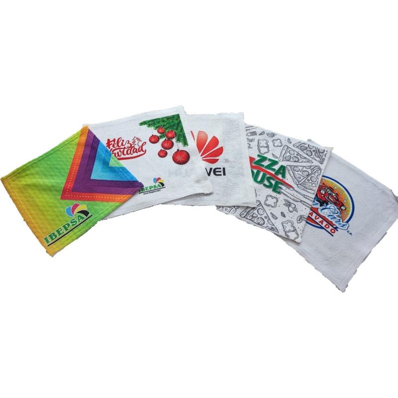25 Toallas Faciales Para Sublimar Microfibra 100% Poliester