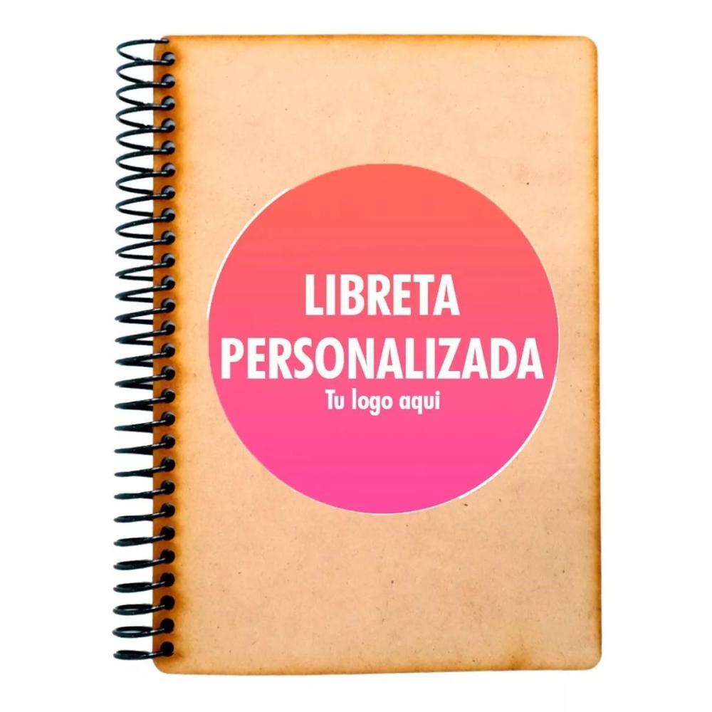 Libreta Media Carta 100 Hojas Pesonalizada Raya Cuadro