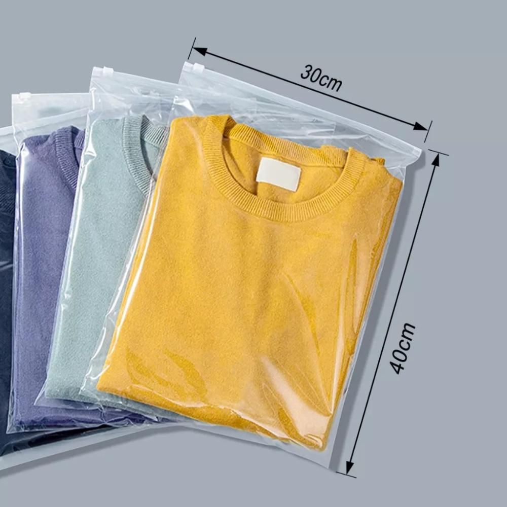 100 Bolsas Transparentes Con Cierre Resellables Para Ropa