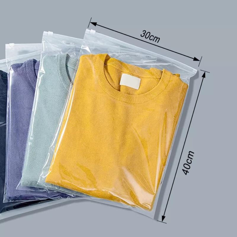 100 Bolsas Transparentes Con Cierre Resellables Para Ropa