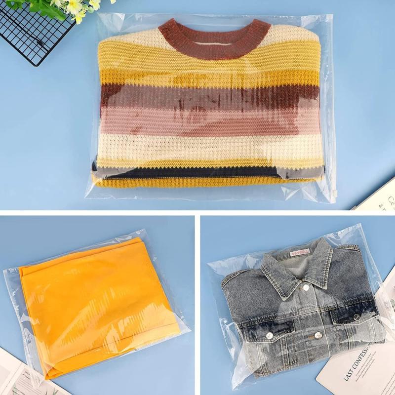100 Bolsas Transparentes Con Cierre Resellables Para Ropa