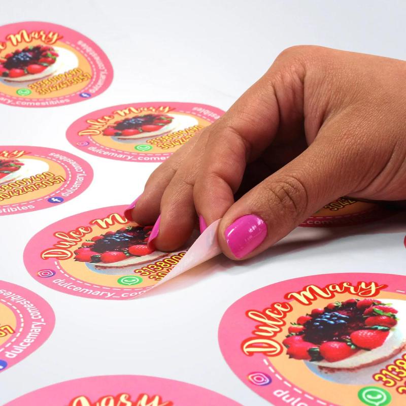 Etiquetas Vinil Recortadas Personalizadas Listas Para Despegar y Colocar