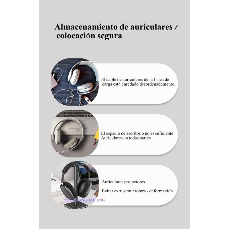 2 Colores Soporte Para Audífonos Base Universal