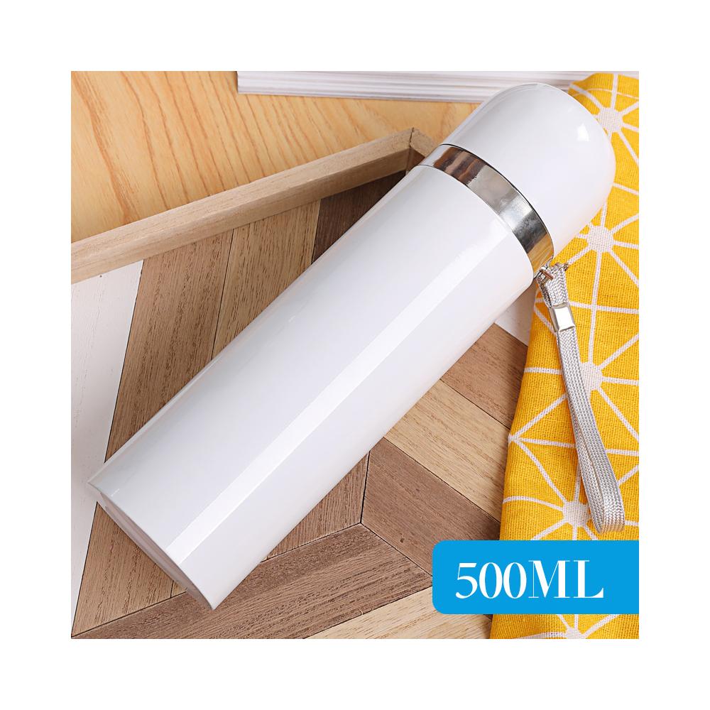 Termo Bala Blanco 500ml Con Recubrimiento Para Sublimación