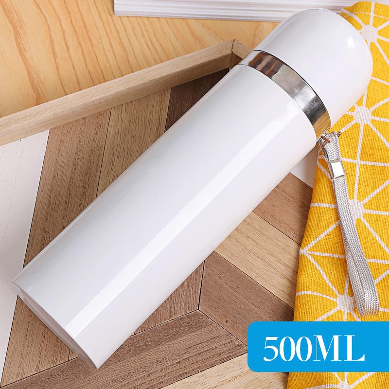 Termo Bala Blanco 500ml Con Recubrimiento Para Sublimación