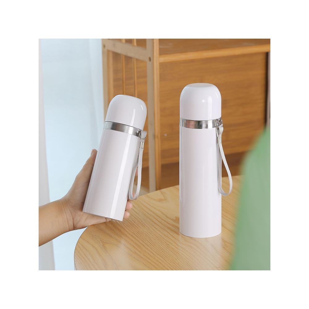 Termo Bala Blanco 500ml Con Recubrimiento Para Sublimación