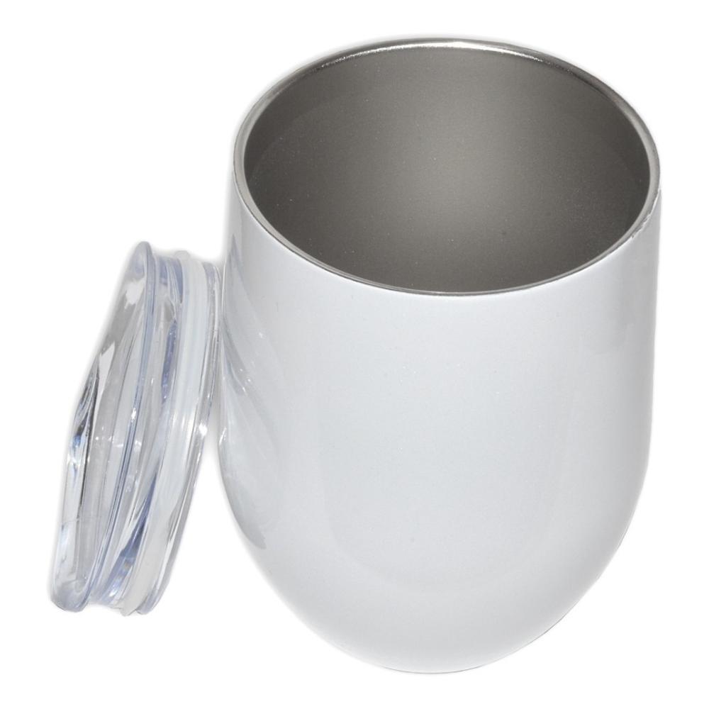  Vaso Térmico 12oz Termo Bicapa Sublimacion Sublimar Blanco