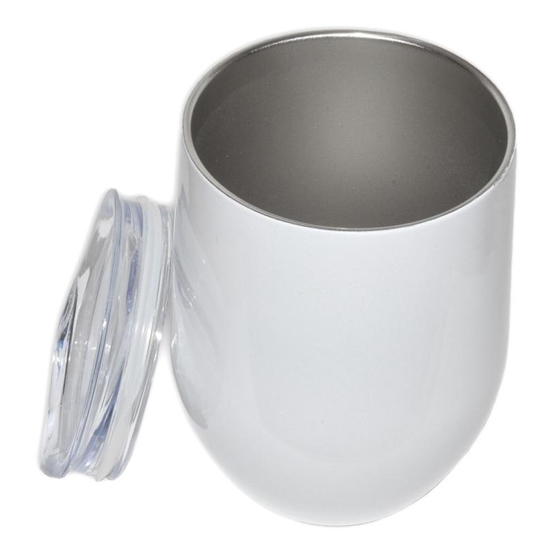  Vaso Térmico 12oz Termo Bicapa Sublimacion Sublimar Blanco