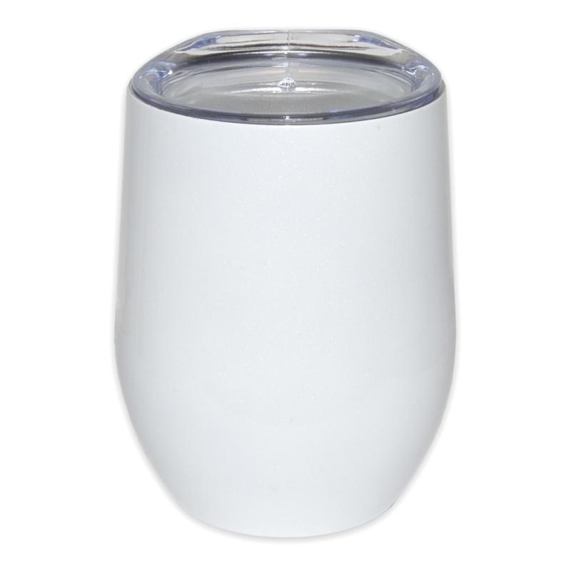  Vaso Térmico 12oz Termo Bicapa Sublimacion Sublimar Blanco
