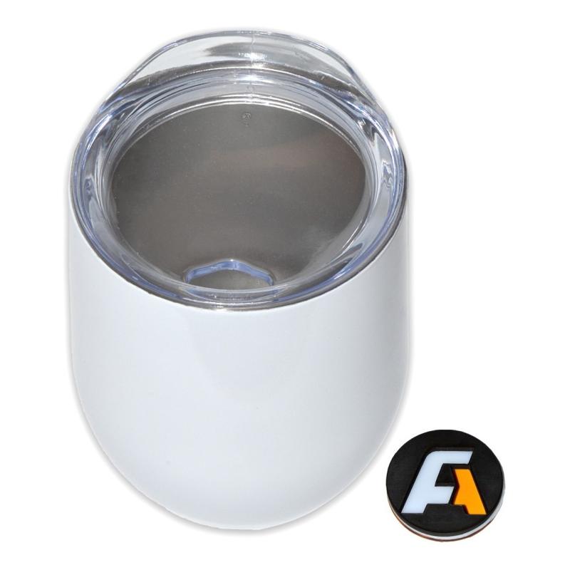  Vaso Térmico 12oz Termo Bicapa Sublimacion Sublimar Blanco