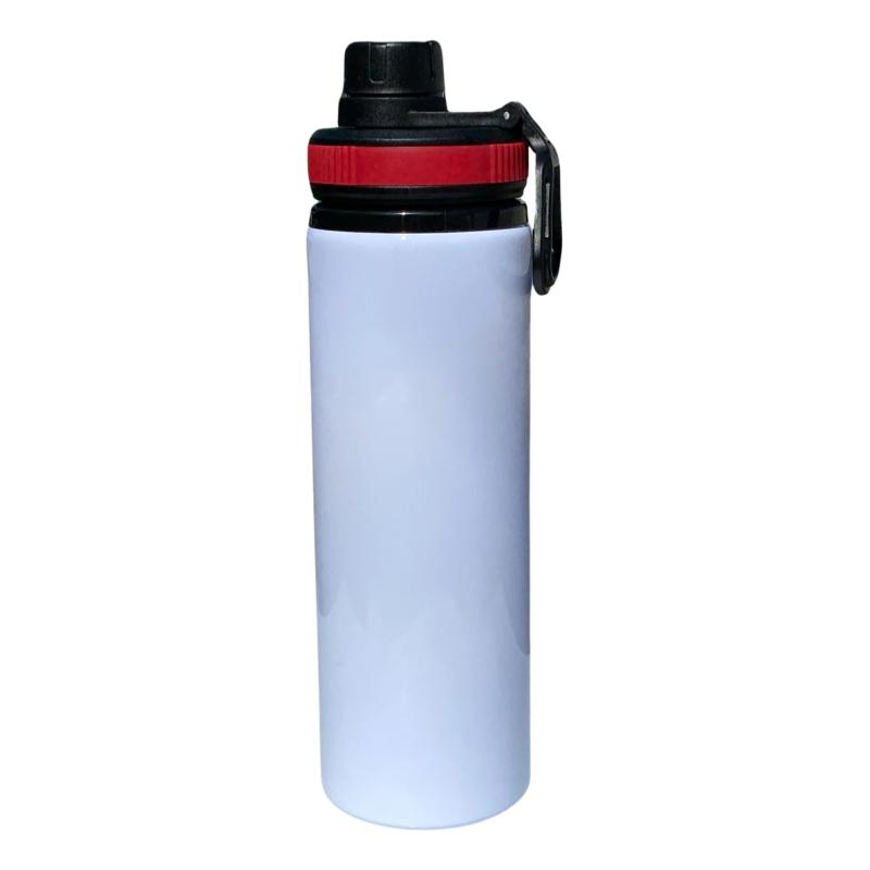 Botella Blanca Aro De Color 750ml Alum.sublimar Sublimacion