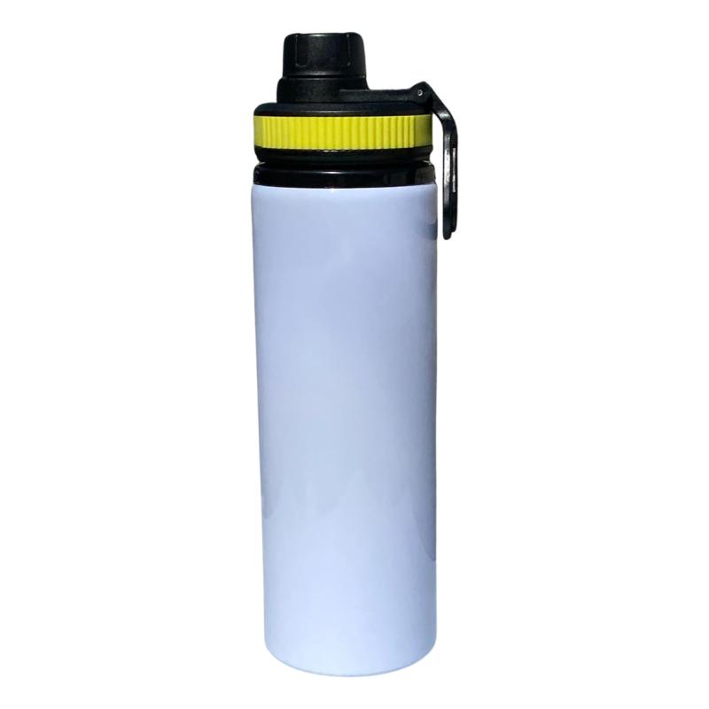 Botella Blanca Aro De Color 750ml Alum.sublimar Sublimacion