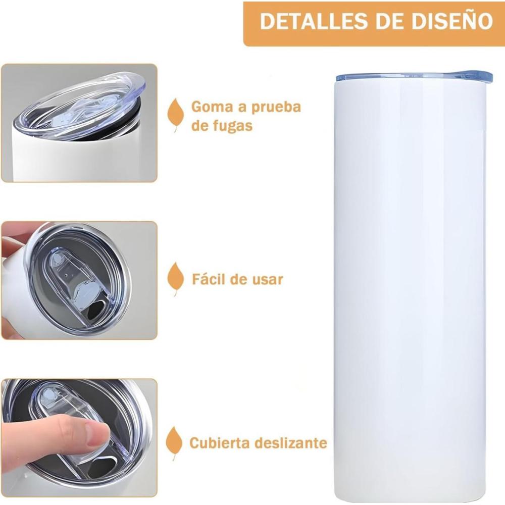 Sublimación Straight Skinny Slim Tumbler Blanks 20 Onzas | Meses sin interés