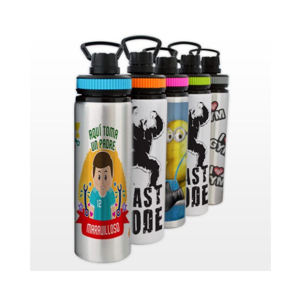 Botella Blanca Aro De Color 750ml Alum.sublimar Sublimacion | MercadoLibre