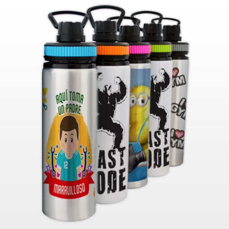 Botella Blanca Aro De Color 750ml Alum.sublimar Sublimacion | MercadoLibre