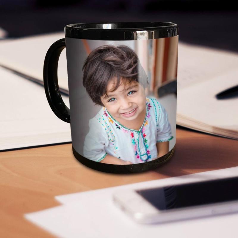 Taza Negra Con Ventana Blanca 11oz Para Sublimar Sublimacion | MercadoLibre