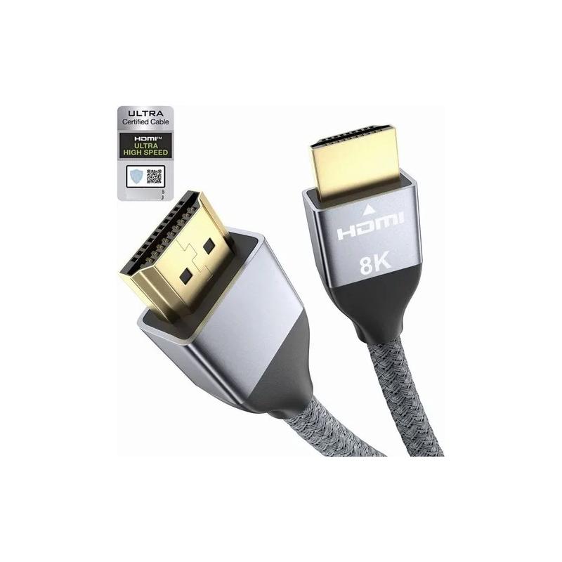Cable Hdmi 2.1 8k A 60hz 4k A 120hz Ultra Hd 48gbps 2metros