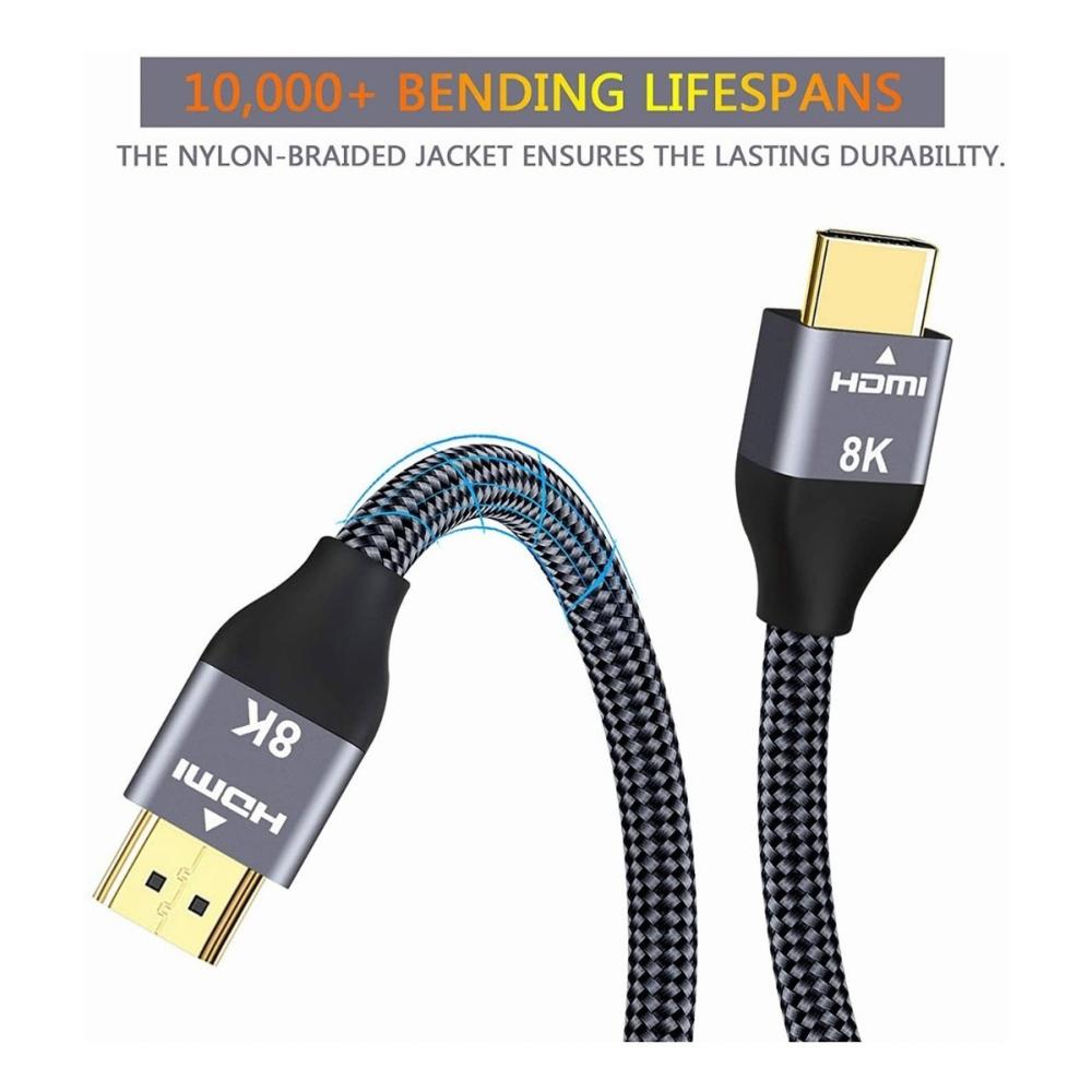 Cable Hdmi 2.1 8k A 60hz 4k A 120hz Ultra Hd 48gbps 2metros