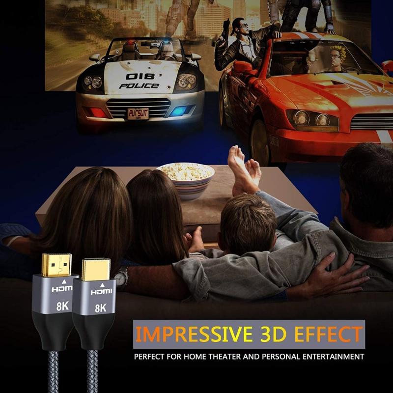 Cable Hdmi 2.1 8k A 60hz 4k A 120hz Ultra Hd 48gbps 2metros
