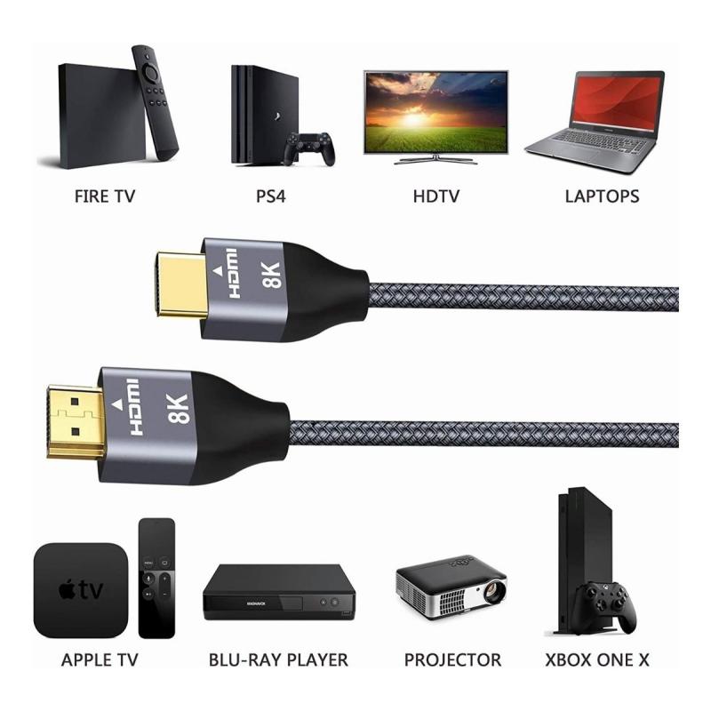 Cable Hdmi 2.1 8k A 60hz 4k A 120hz Ultra Hd 48gbps 2metros
