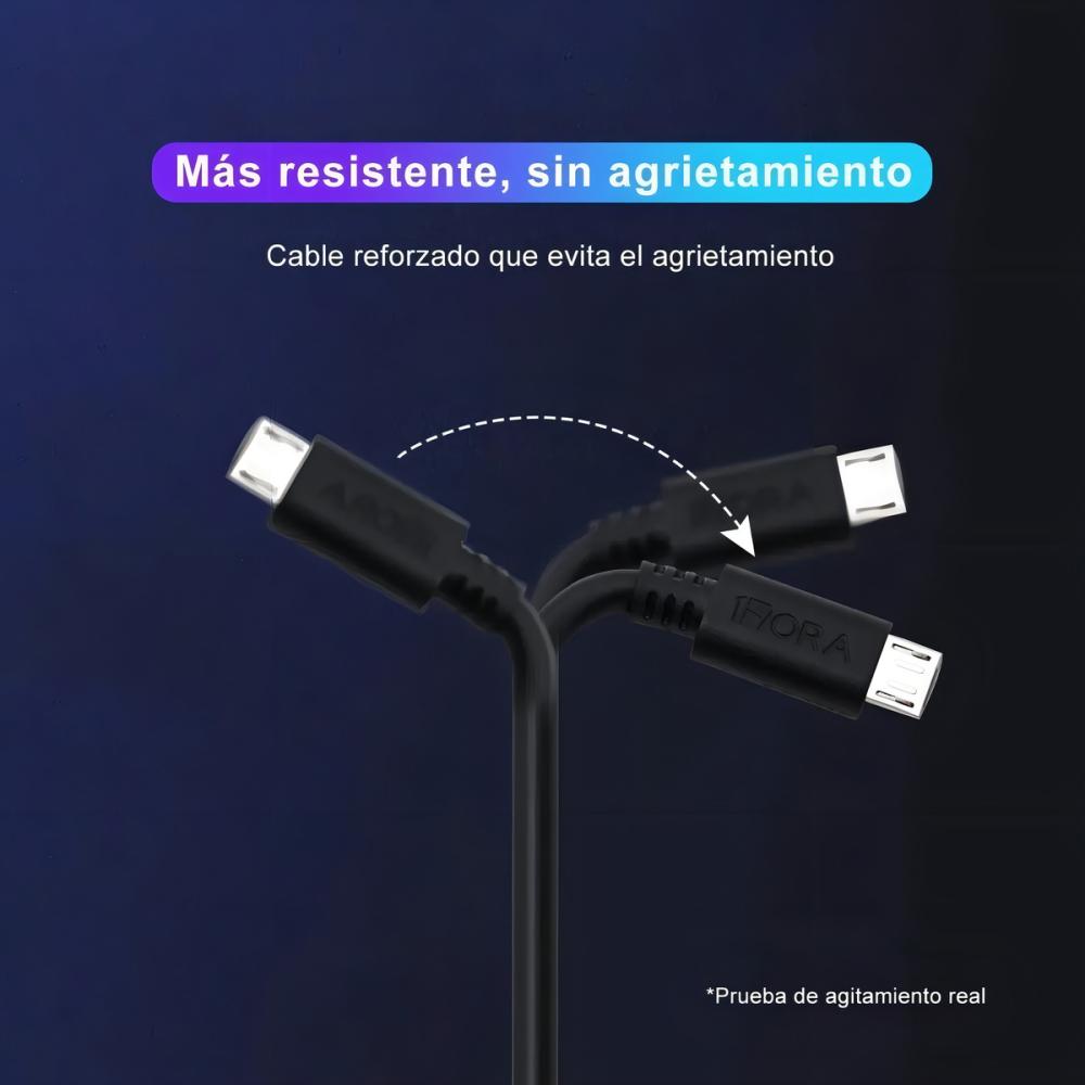 1Hora CAB236 USB Micro Usb V8 Negro