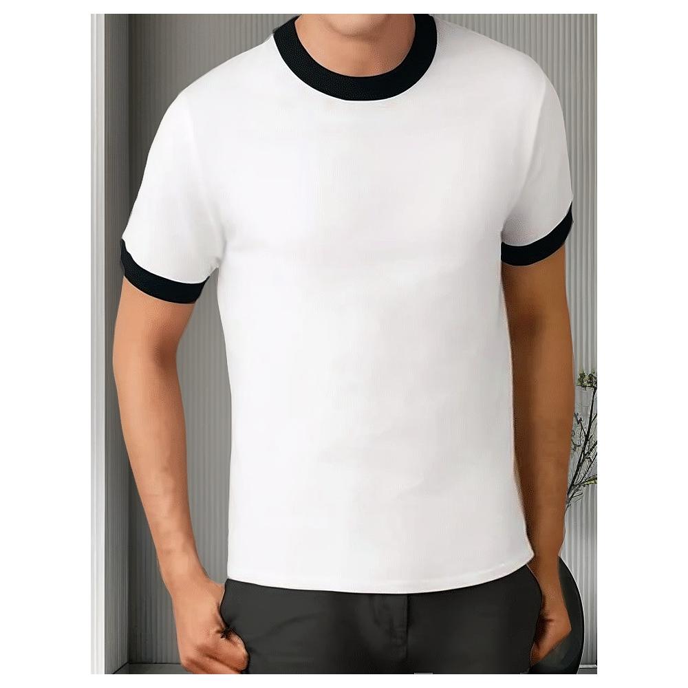 Playera Estilo Ringer Para Sublimar Caballero Colores Lisa