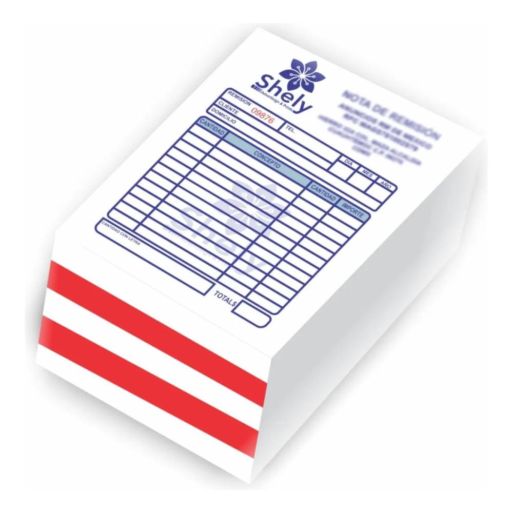 Millar De Notas Sin Copia Con Folio 1/4 Carta En Blocks