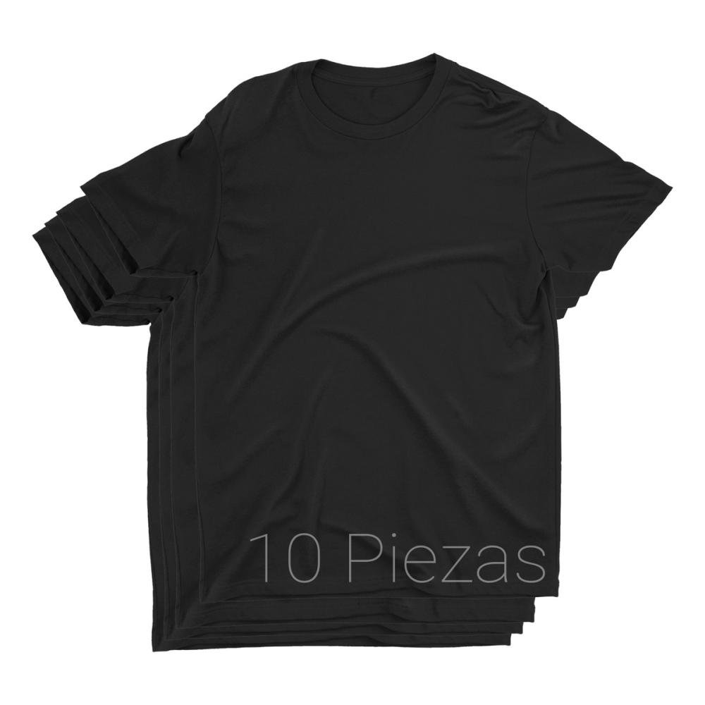 Playeras Mayoreo Lisas Negro Blanca Hombre Caballero 10 Pzas