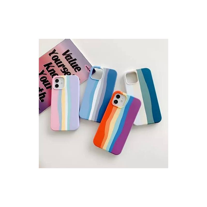 Case Silicon Logo iPhone 7-14 Multicolor